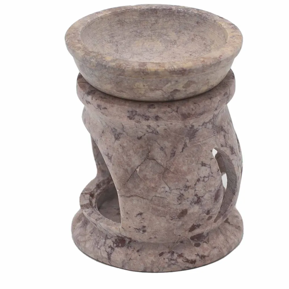 Szappankő olajégő 8cm Három Hold Ötszög