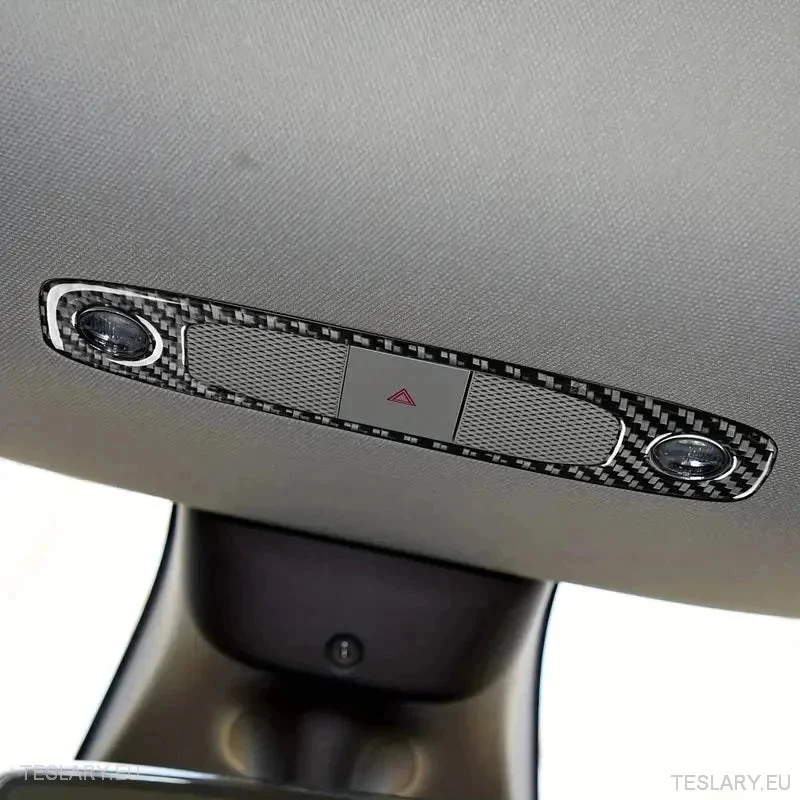Kupola/térkép fényfedele Tesla 3/Y szénszálhoz