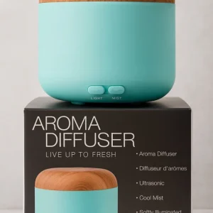 Ultrahangos LED-es Aroma Diffúzor Fahatású Dekorral – Csendes Levegőpárásító és Illóolaj Párologtató