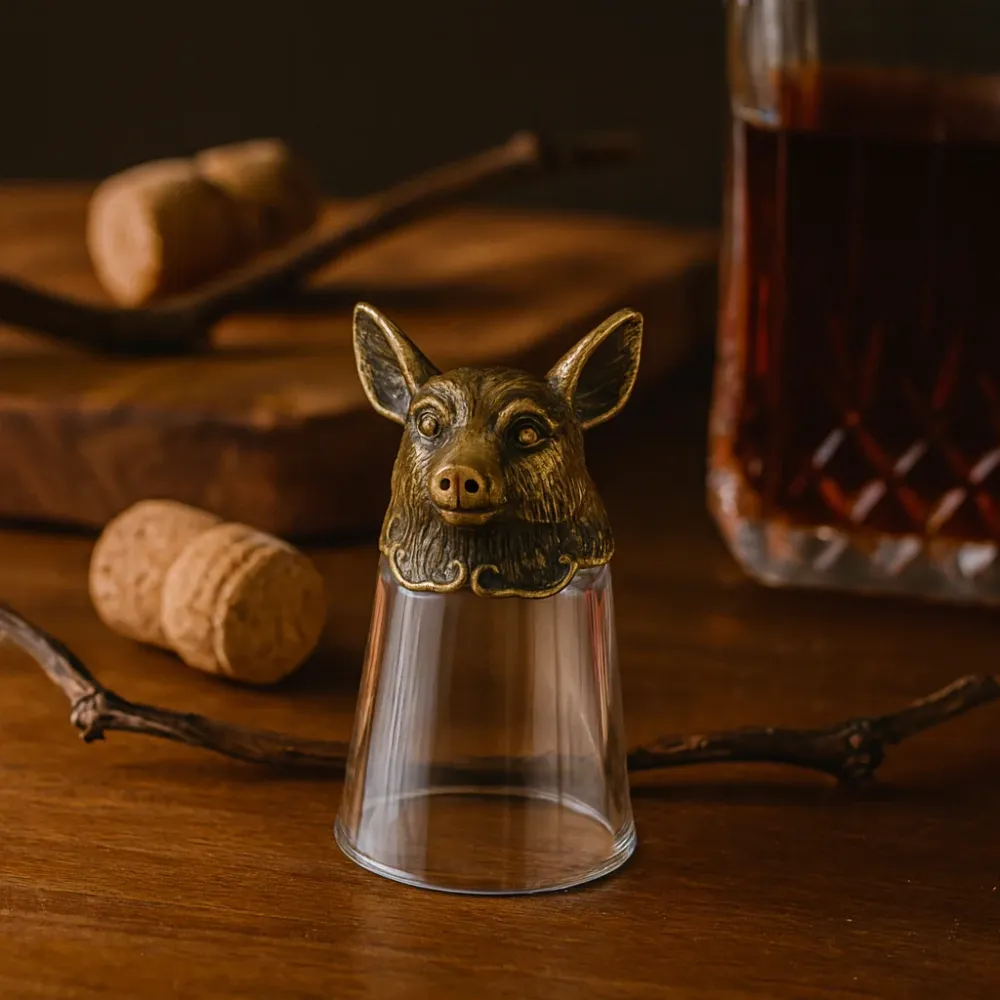 Kínai állatöv állat pálinkás poharak, 25 ml, 12 darabos készlet