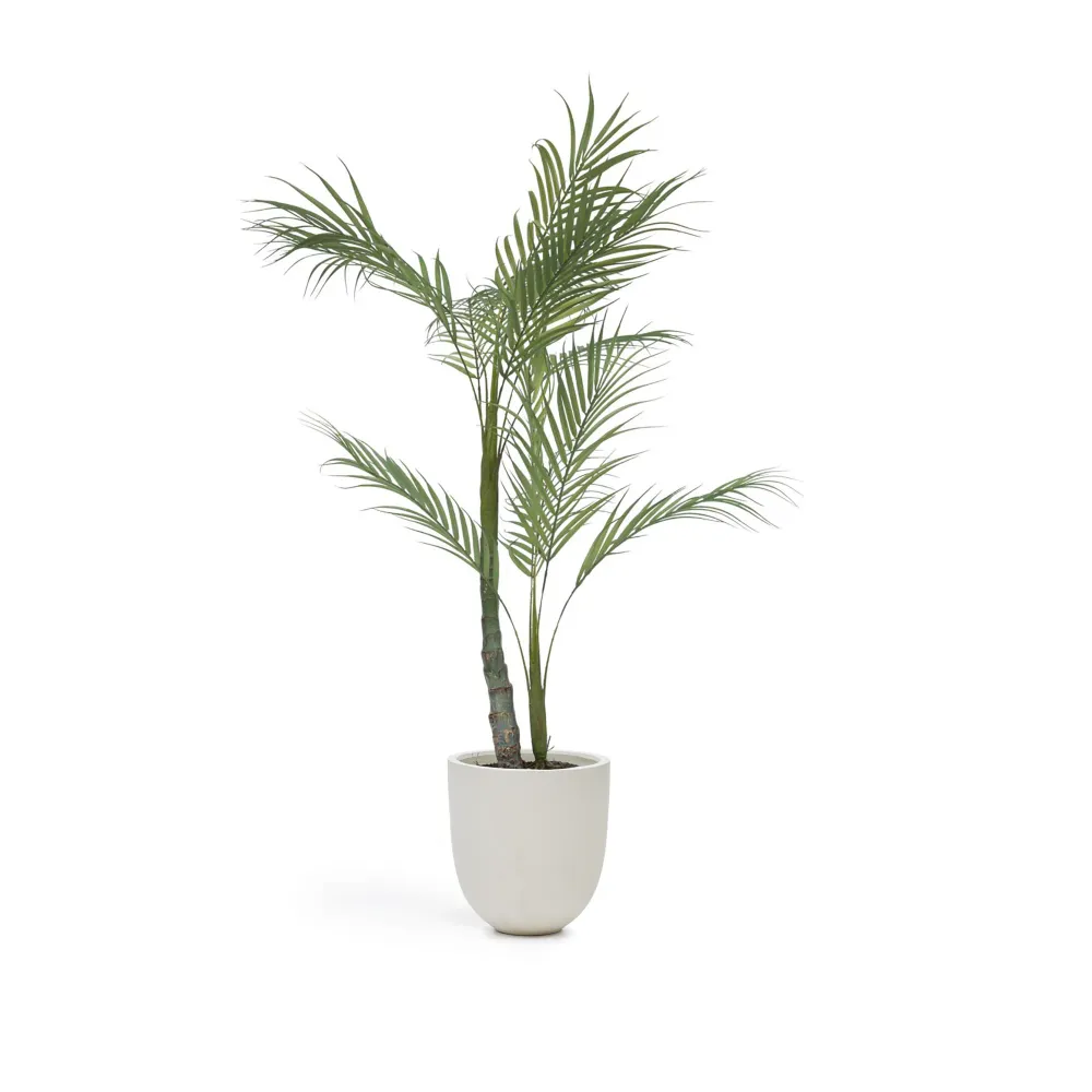 Fekete műpálmafa fekete cseréppel 70 cm