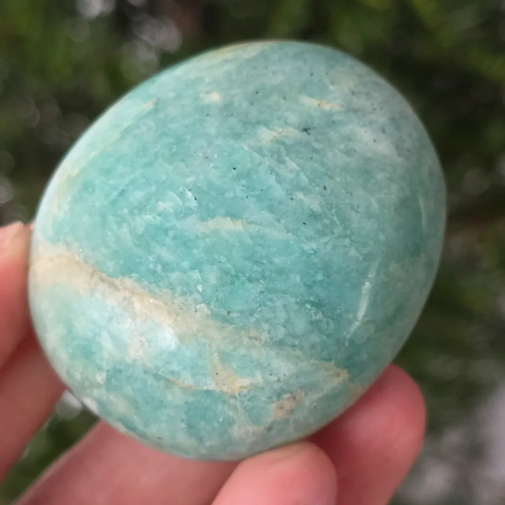 Amazonit tenyérkő m15