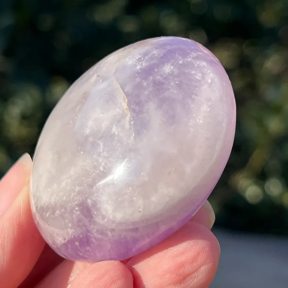 Ametiszt gördített palmstone (Madagaszkárból) 23-as modell