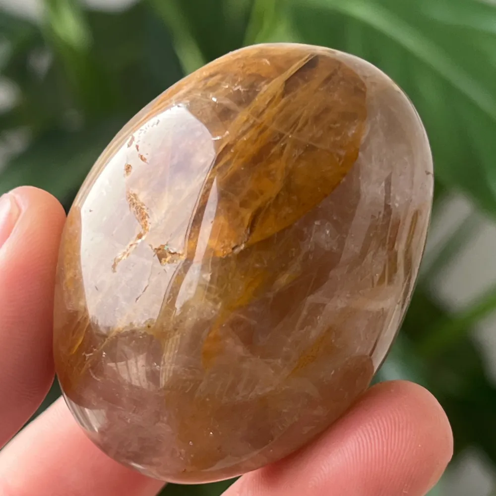Citrom kvarc Palmstone, 11-es modell, arany gyógyító