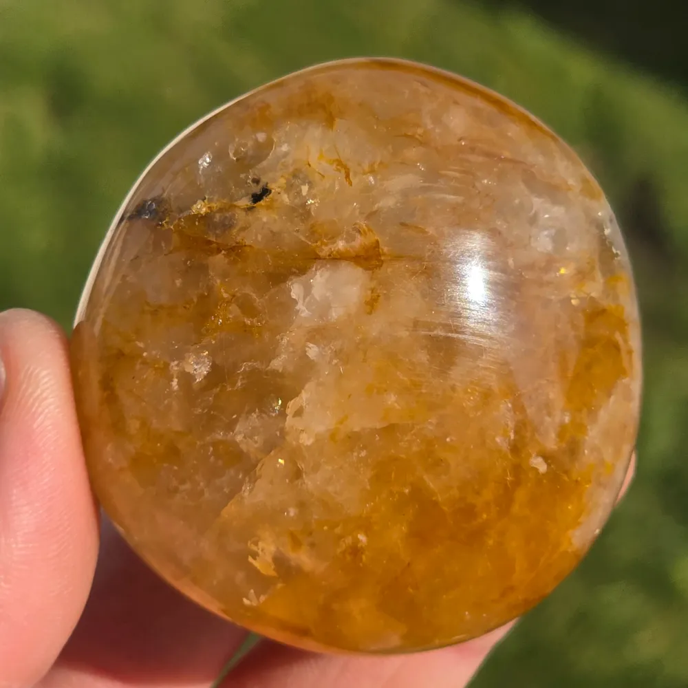 Citrom kvarc Palmstone, 12-es modell, arany gyógyító