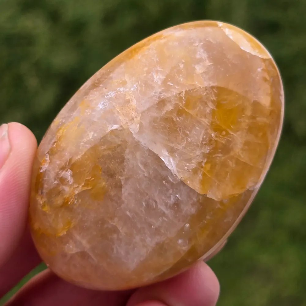 Citrom kvarc Palmstone, 15-ös modell, Golden Healer