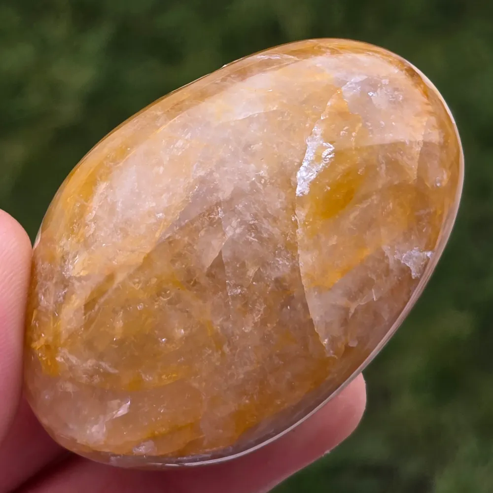 Citrom kvarc Palmstone, 15-ös modell, Golden Healer