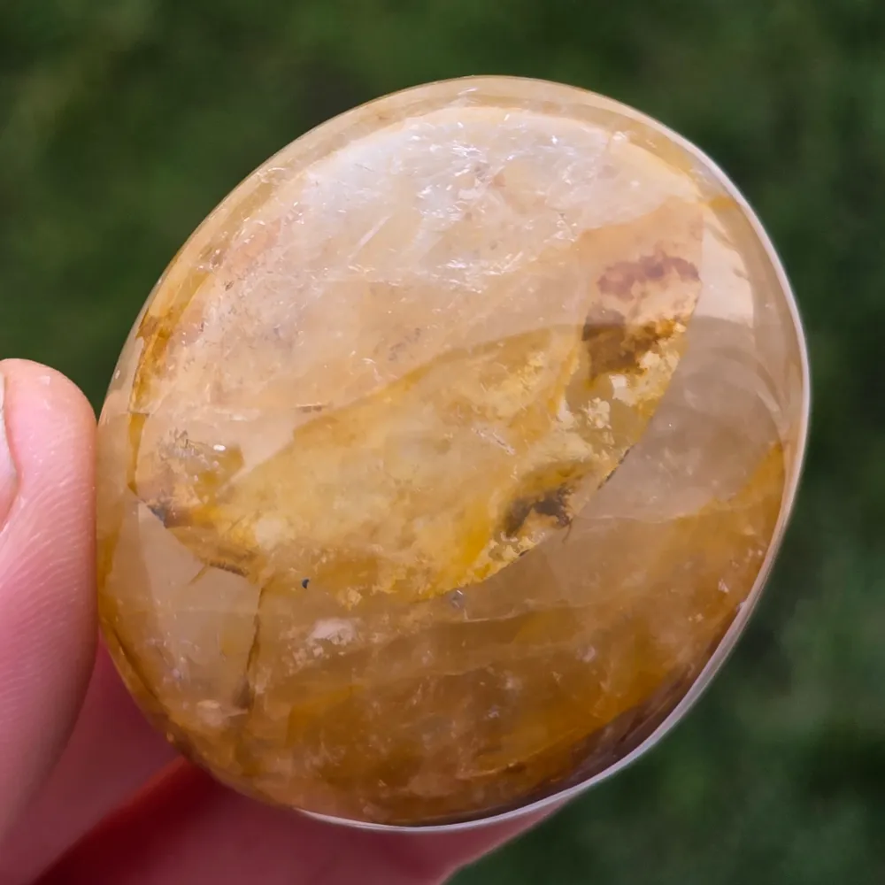Citrom kvarc Palmstone, 21-es modell, Golden Healer