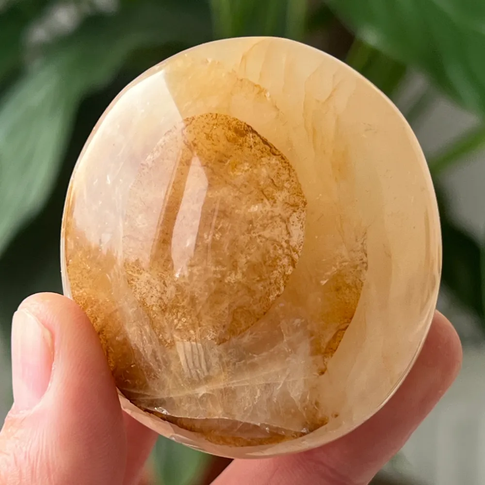Citrom kvarc palmstone modell 9, Golden Healer