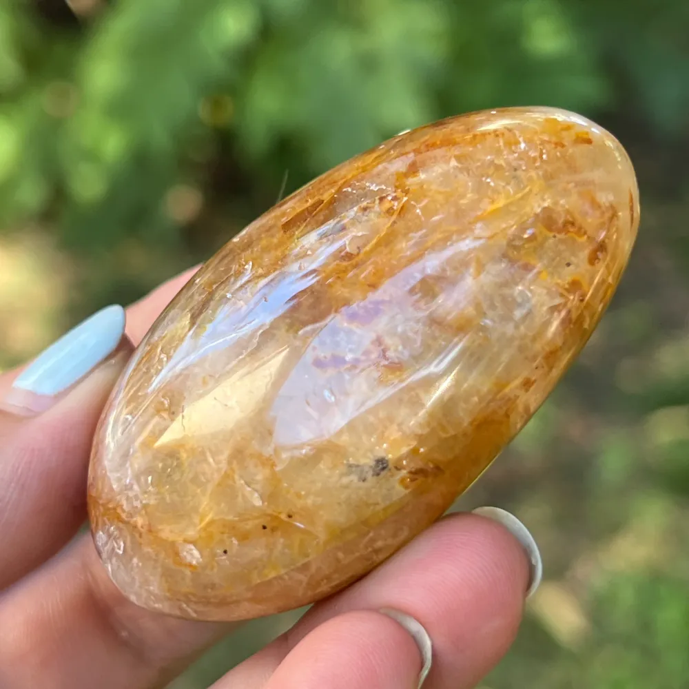 Citrom kvarc Palmstone, 5-ös modell, golden healer