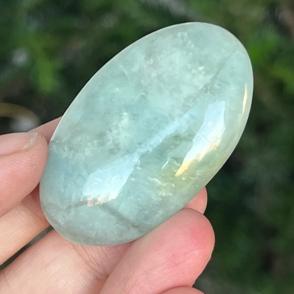 Egyedi feltekert akvamarin, palmstone | Modell 6