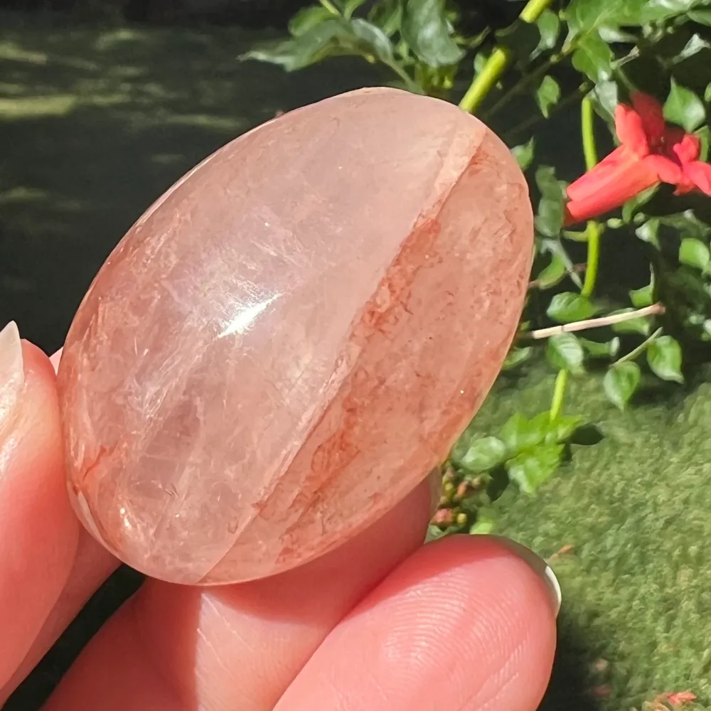 Hematoid vörös kvarc Palmstone Madagaszkárról m2, tűzkvarc