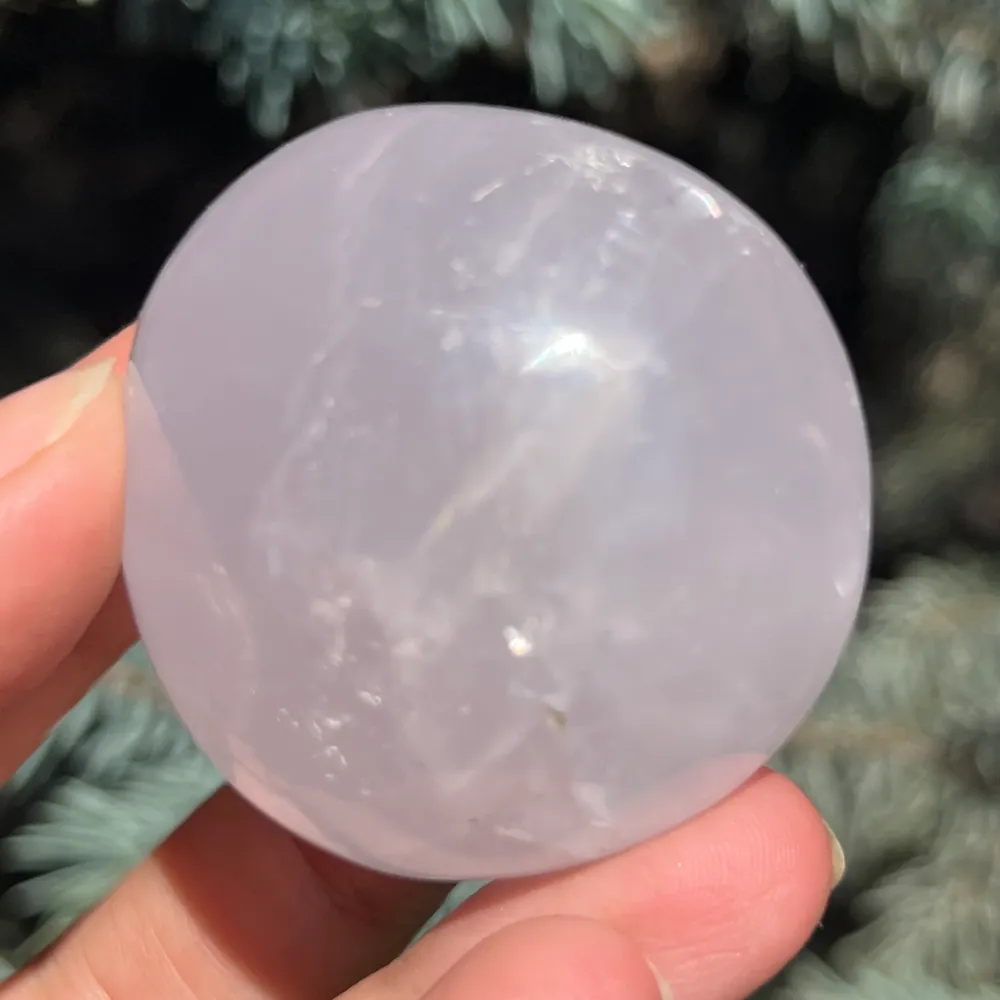 Madagaszkári gyöngyházkék kvarc palmstone, girasol m4