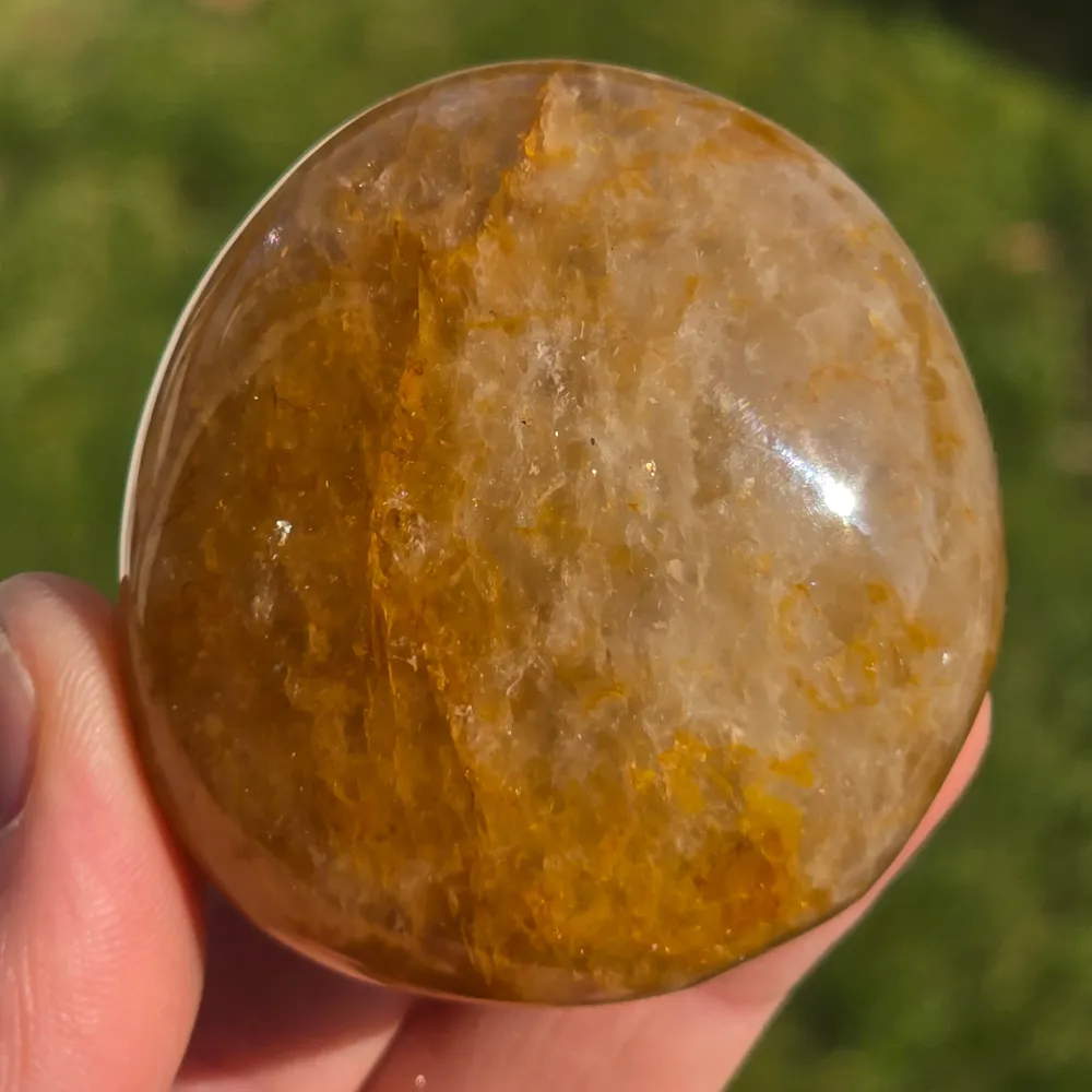Palmstone citrin kvarc modell 8, arany gyógyító