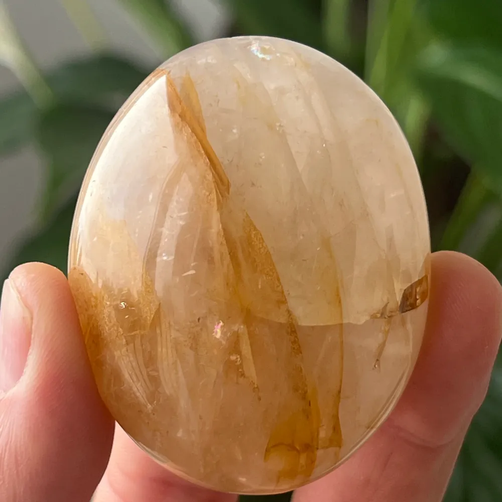 Palmstone citrin kvarc modell 4, golden healer