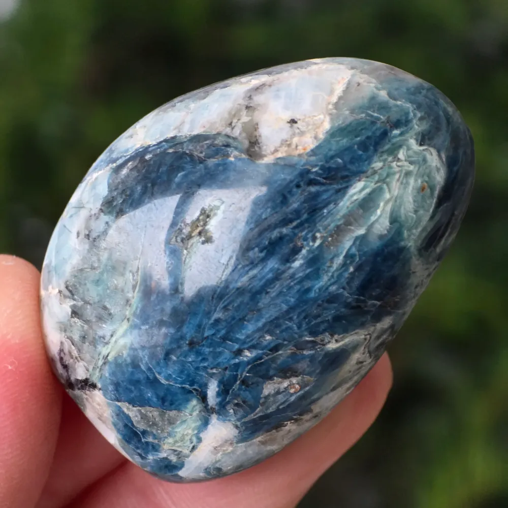 Palmstone sötétkék apatit Madagaszkár | 4. modell
