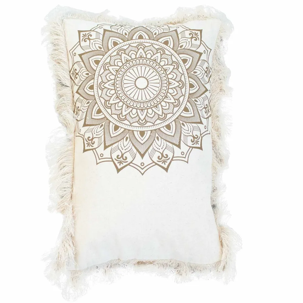 Párnahuzat Lótusz Mandala 30x50 cm Bronz