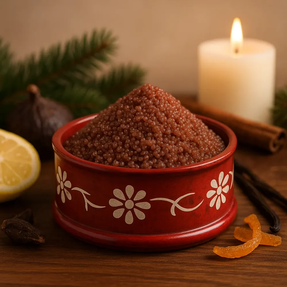 Forró szemcsék karácsonyi puding aromaterápiás illat