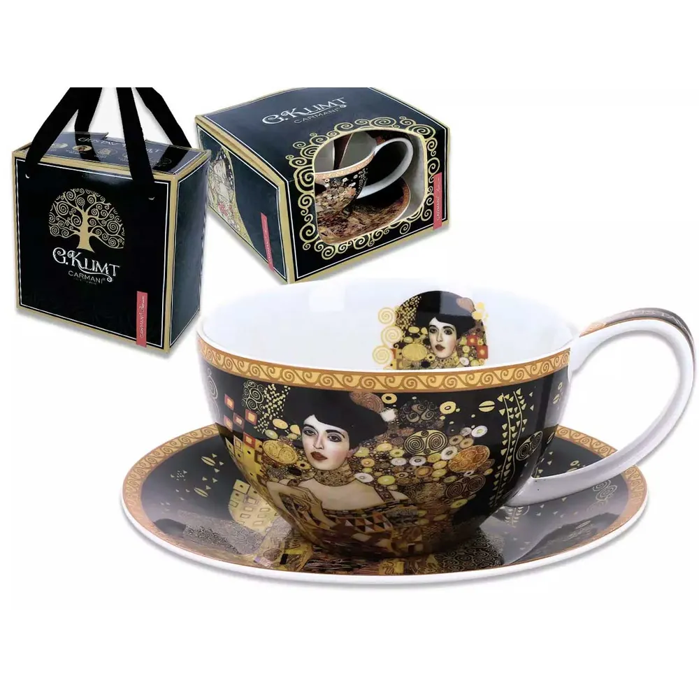 Klimt porcelán teás csésze aljjal 360ml Adele