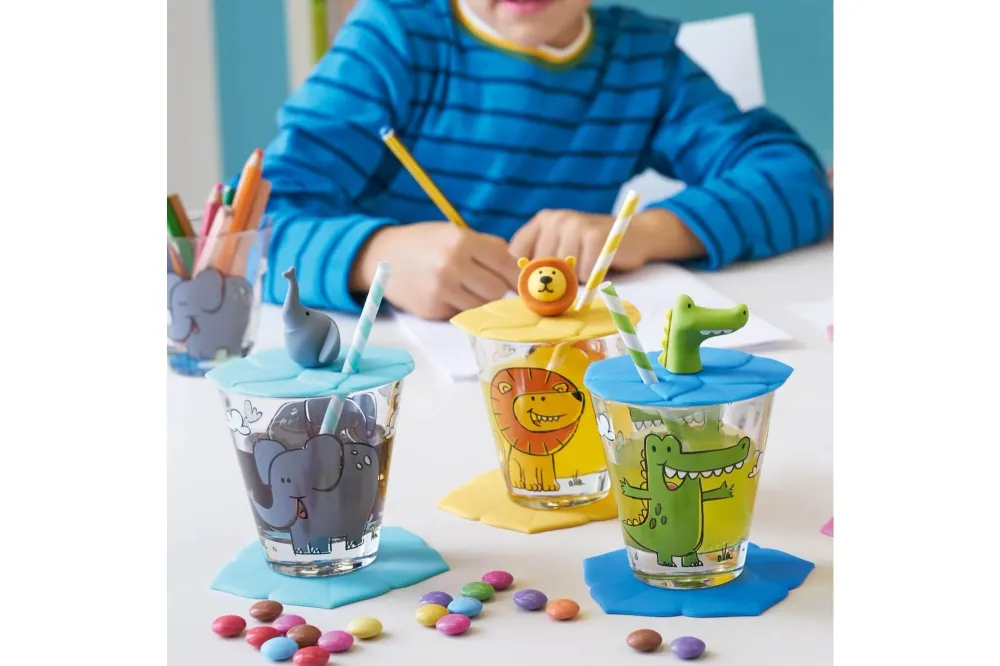 LEONARDO BAMBINI szilikon pohárfedő, elefánt