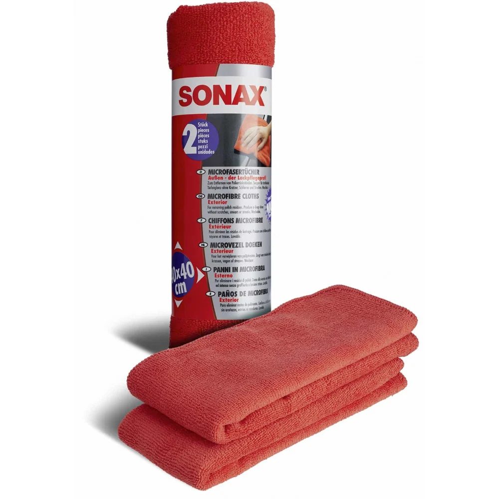 Külső mikroszálas törlőkendők Sonax, 40 x 40cm, 2 db