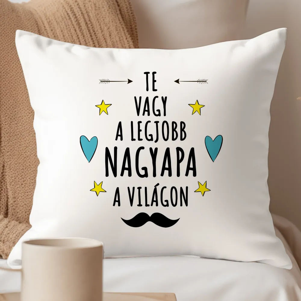 legjobb nagyapa párna