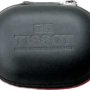 Tissot TIS-01-BOX fekete bőr óra utazási tok ruhával