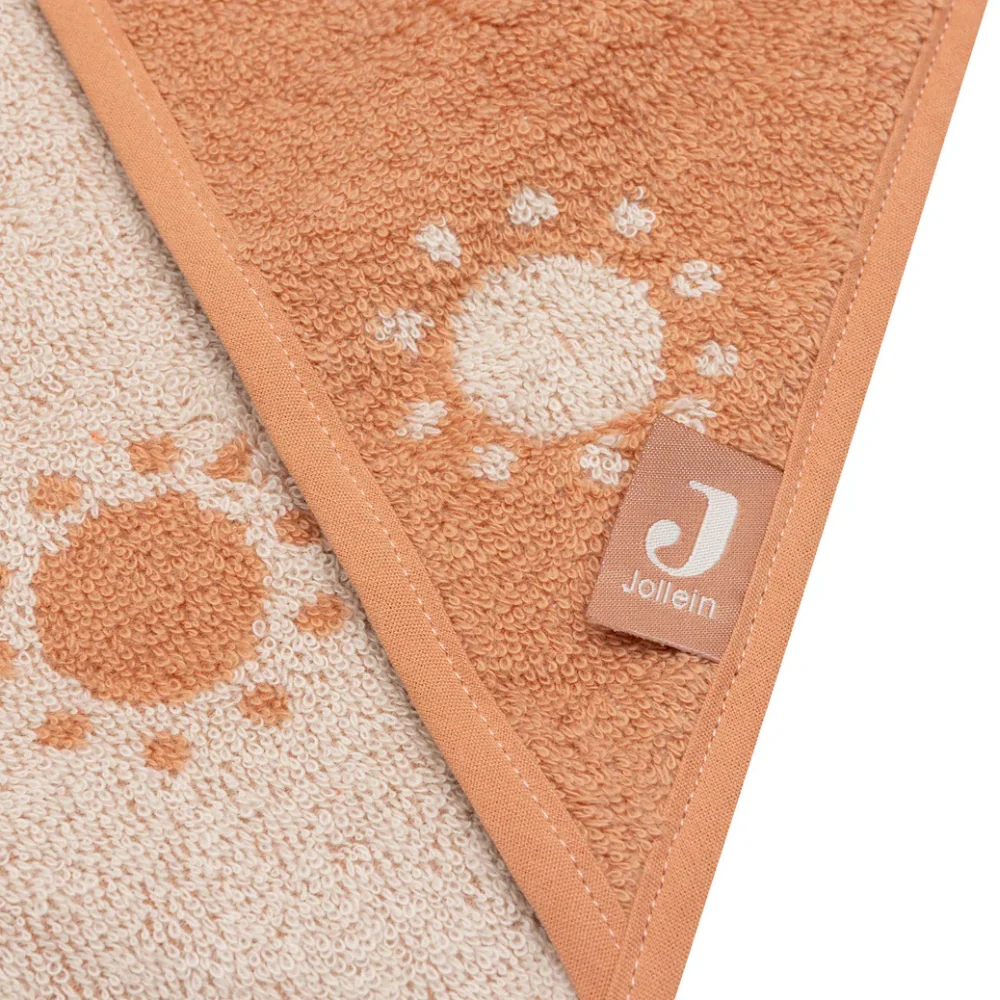 Jollein baba fürdőköpeny Jacquard Light Terra Jacquard