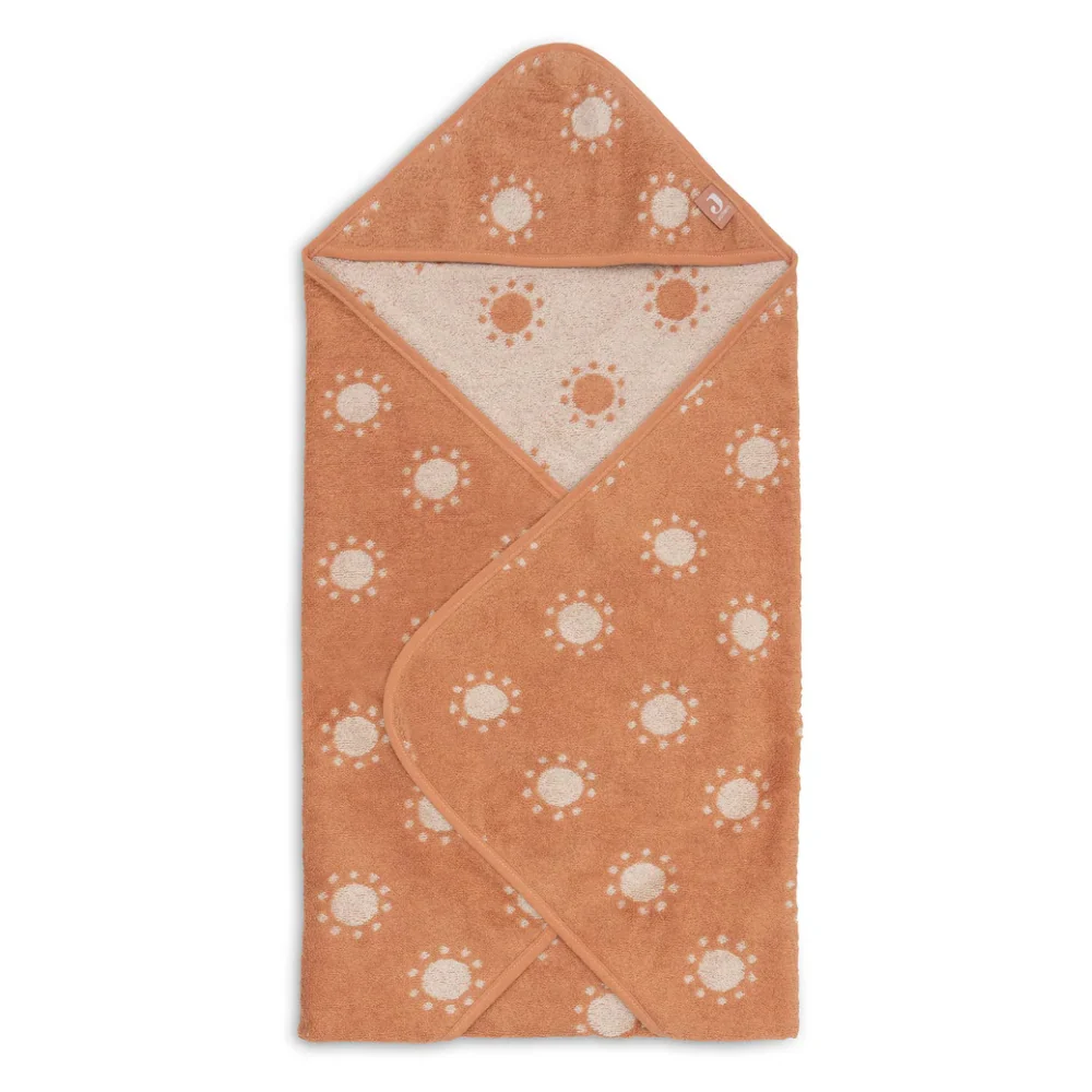 Jollein baba fürdőköpeny Jacquard Light Terra Jacquard