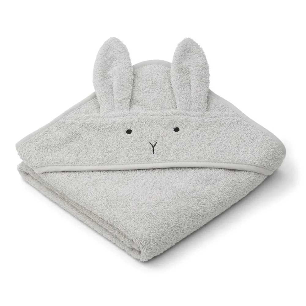 Liewood baba törülköző Albert Rabbit dumbo szürke