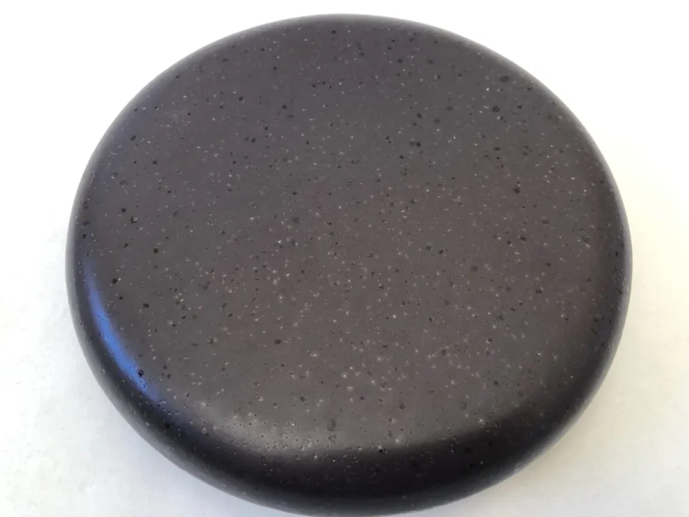 Tisztító csempe grafit szürke, gipszfedél csempézett kályhához, körülbelül 15 cm