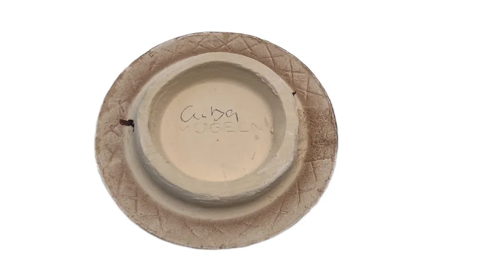 Tisztító csempe Kuba, gipsz fedelet csempézett kályhához, kb. 15 cm
