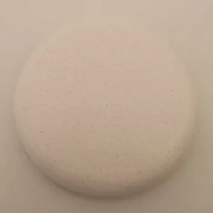 Tisztító csempe sarki fehér, gipszkérőház, kb. 15 cm