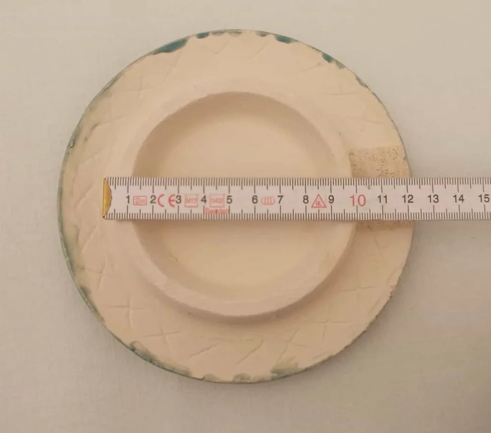 Tisztító csempe türkiz zöld tisztító fedél csempézett kályha számára 15 cm körül