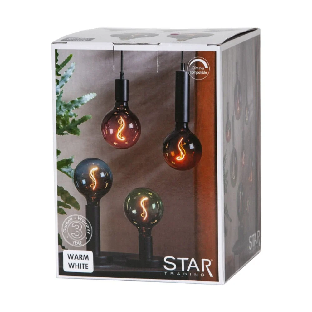 COLOURMIX dimmelhető LED dekor vintage izzó narancs E27 G125