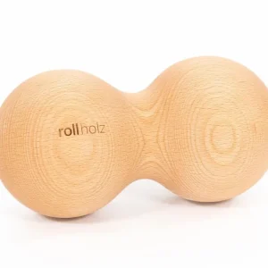 Dupla masszázs golyó - bükkfa, 10 cm | rollholz