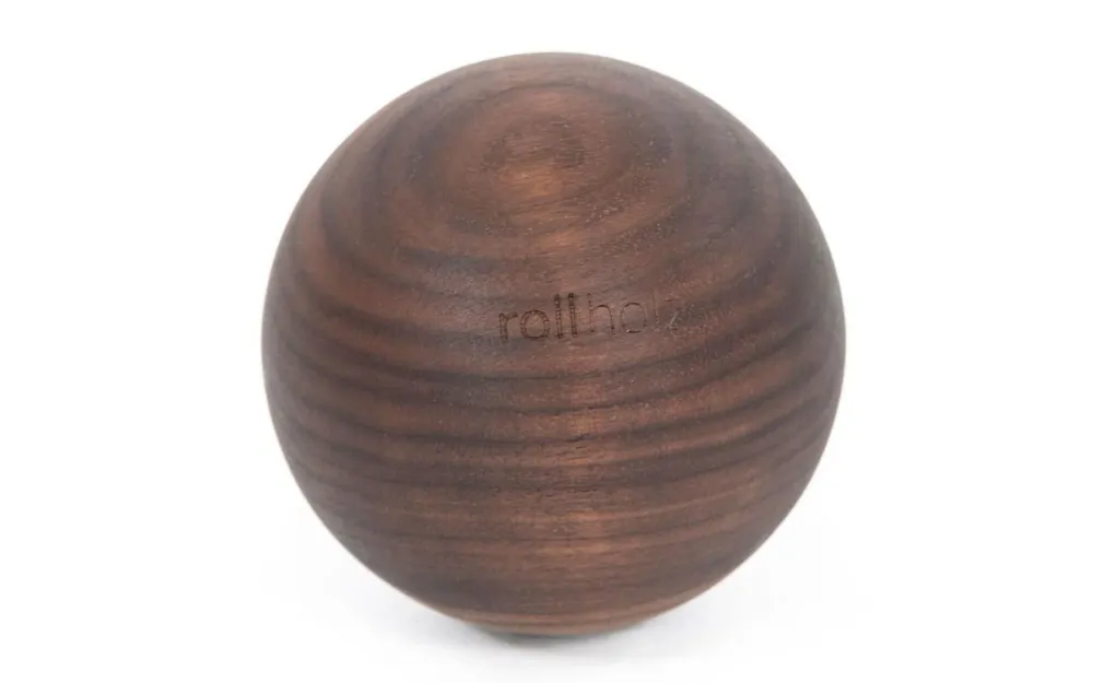 Masszázs golyó - diófa, 10 cm | rollholz