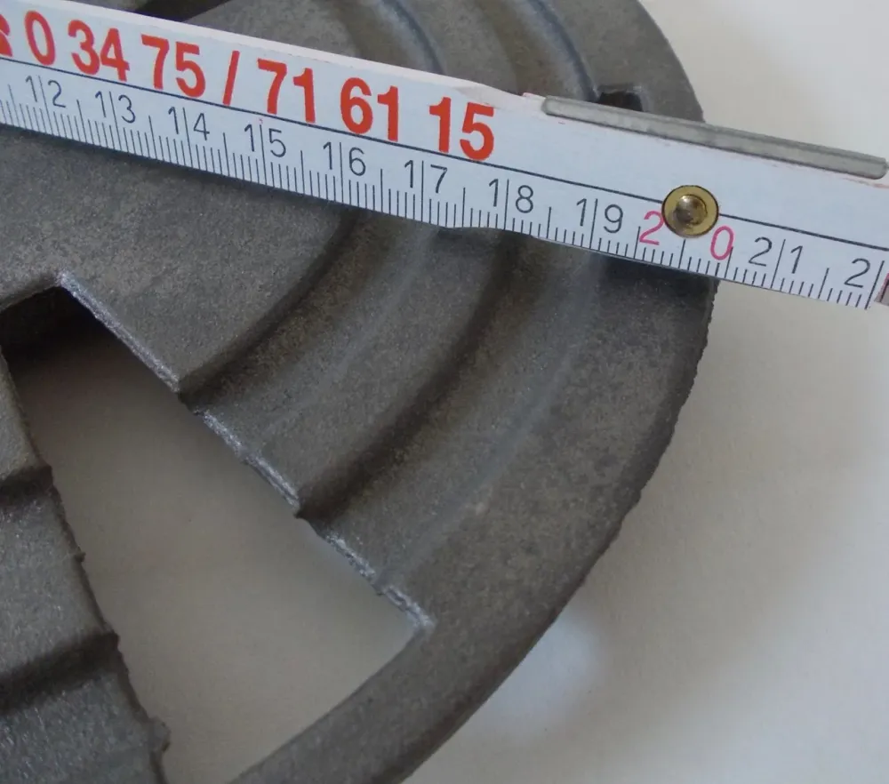 réstel rács 20,5 cm -es öntött rozsda tűzhely keret