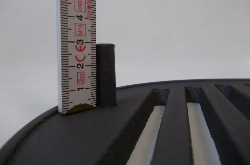réstel rostély körülbelül 21,5 cm -es öntött rozsda kemence rozsda