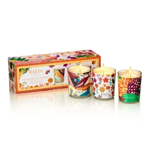 Baïja / Coffret trio de bougies parfumées Vertige solaire / Eté à Syracuse / Jardin pallanca