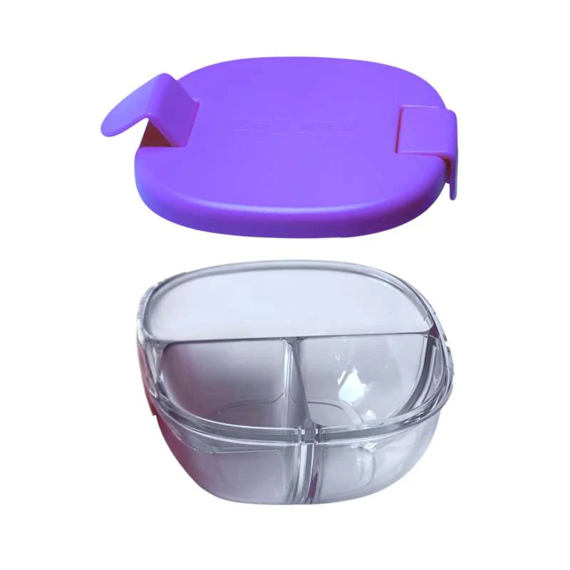 Yumbox Snackbowl - 3 rekesz - Homályos Lila