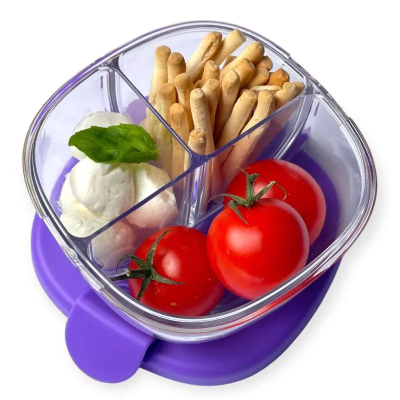 Yumbox Snackbowl - 3 rekesz - Homályos Lila