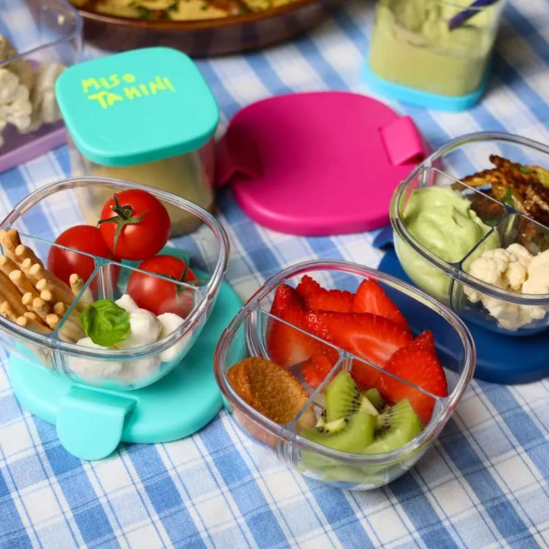 Yumbox Snackbowl - 3 rekesz - Homályos Lila