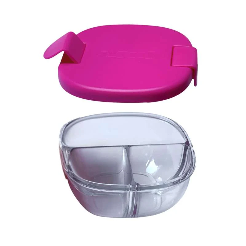 Yumbox Snackbowl - 3 rekesz - Málna Rózsaszín