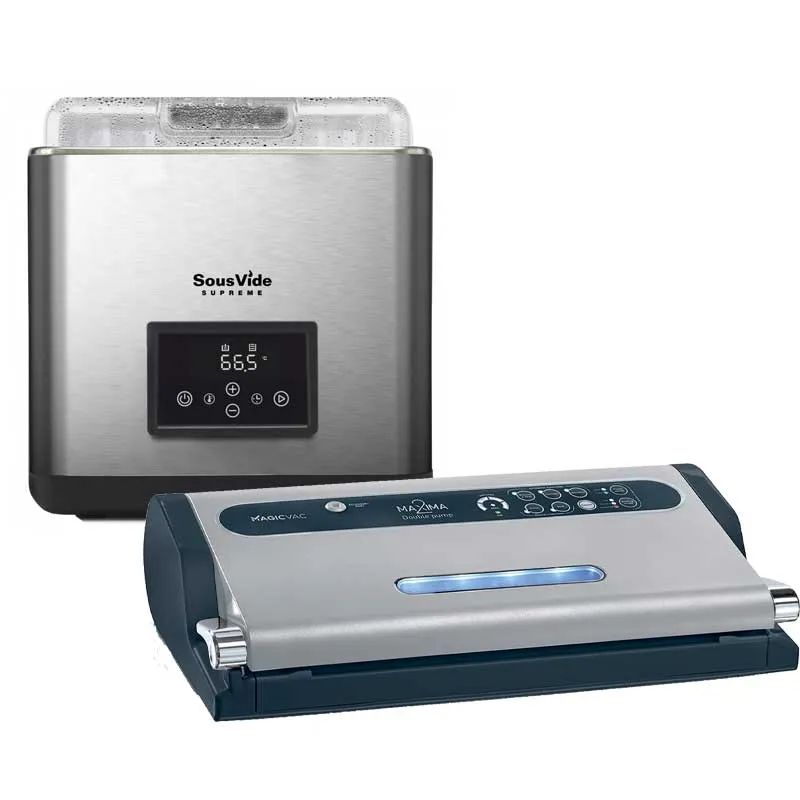 Sous Vide Szett – Supreme Touch 11L+ MAXIMA2 Vákuumozó + Vákuumfólia