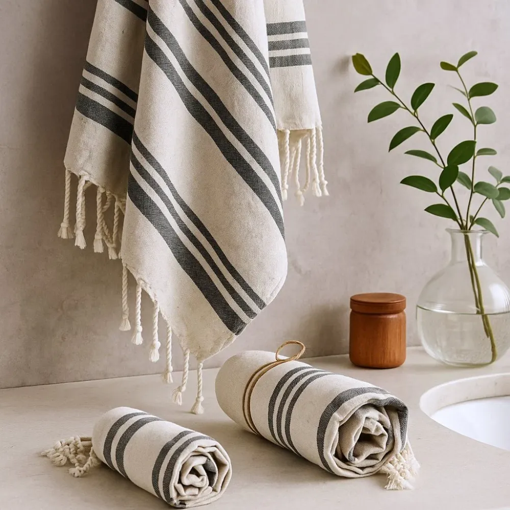 Hamam Spa Törölköző – Szénszürke 90x170 cm