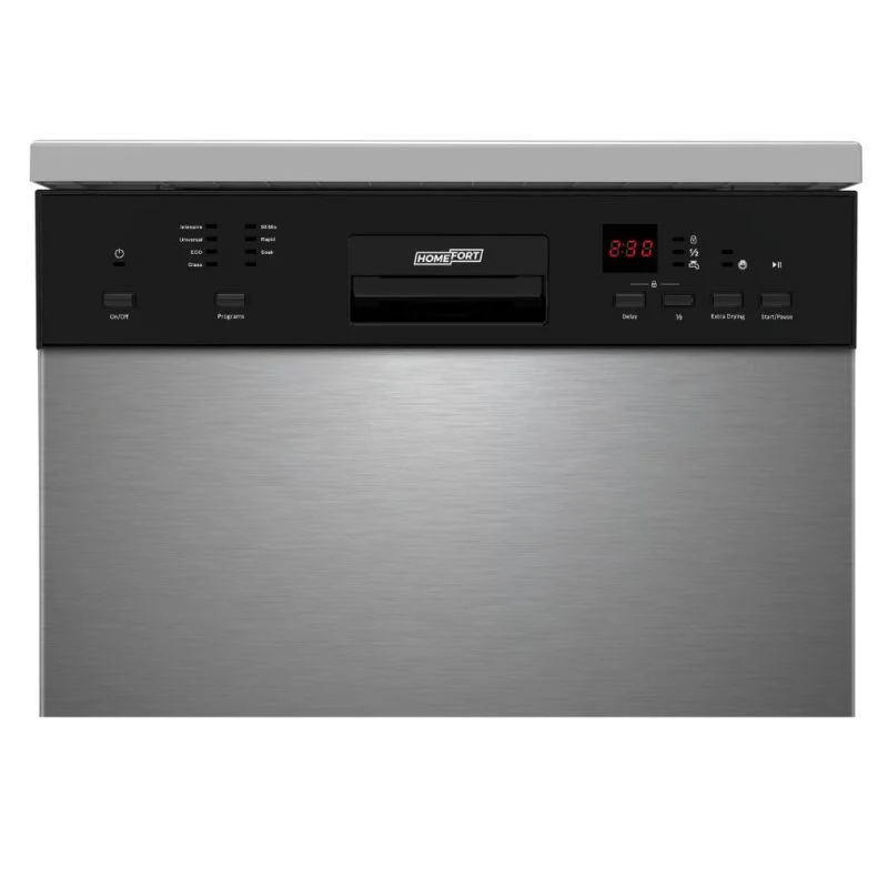 HOMEFORT HMGS0640S Szabadonálló mosogatógép 12 teríték, 11 L fogyasztás, 7 program, 47 dB zajszint, E energia, Alsó evőesz...
