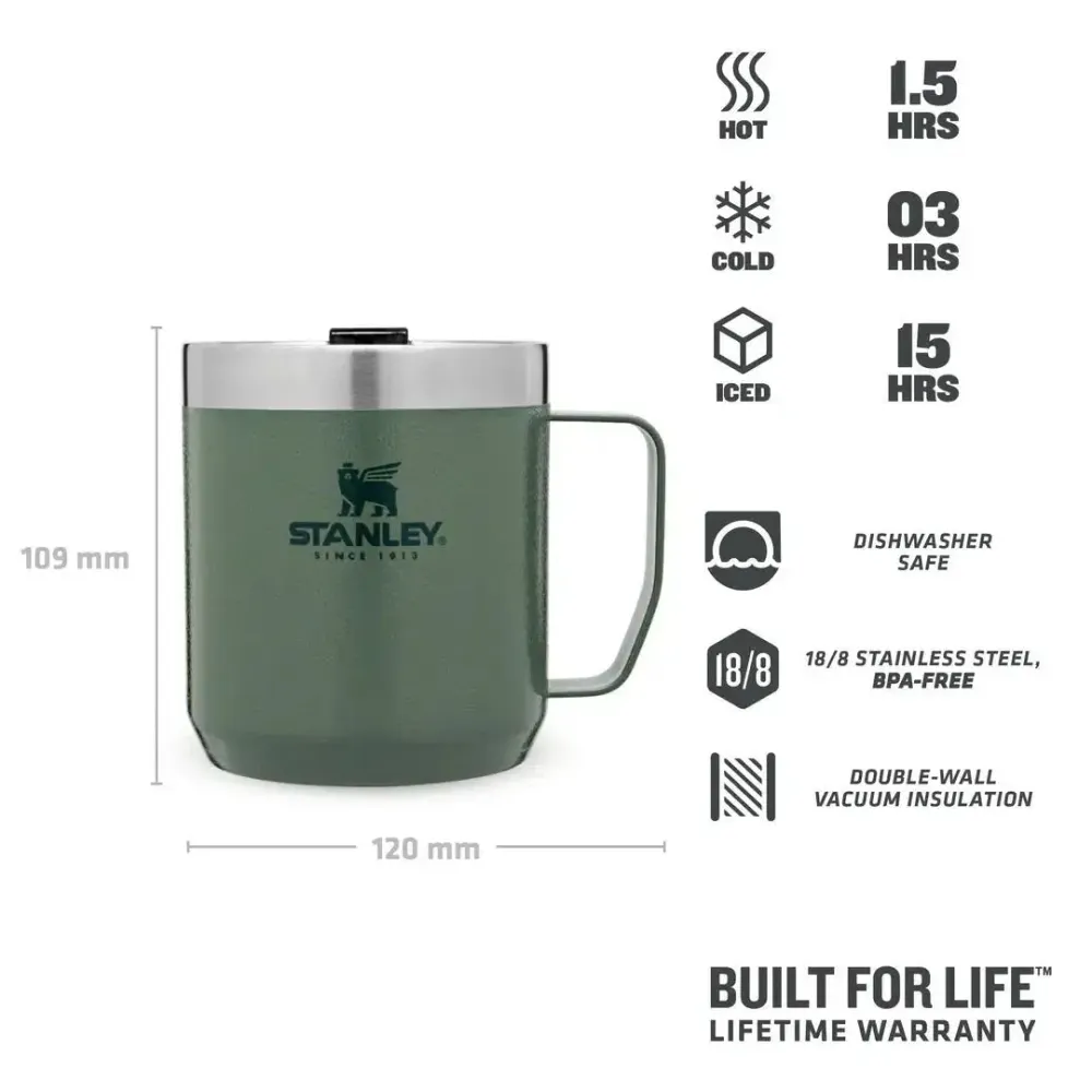 Camp bögre Hammertone zöld 0,35L