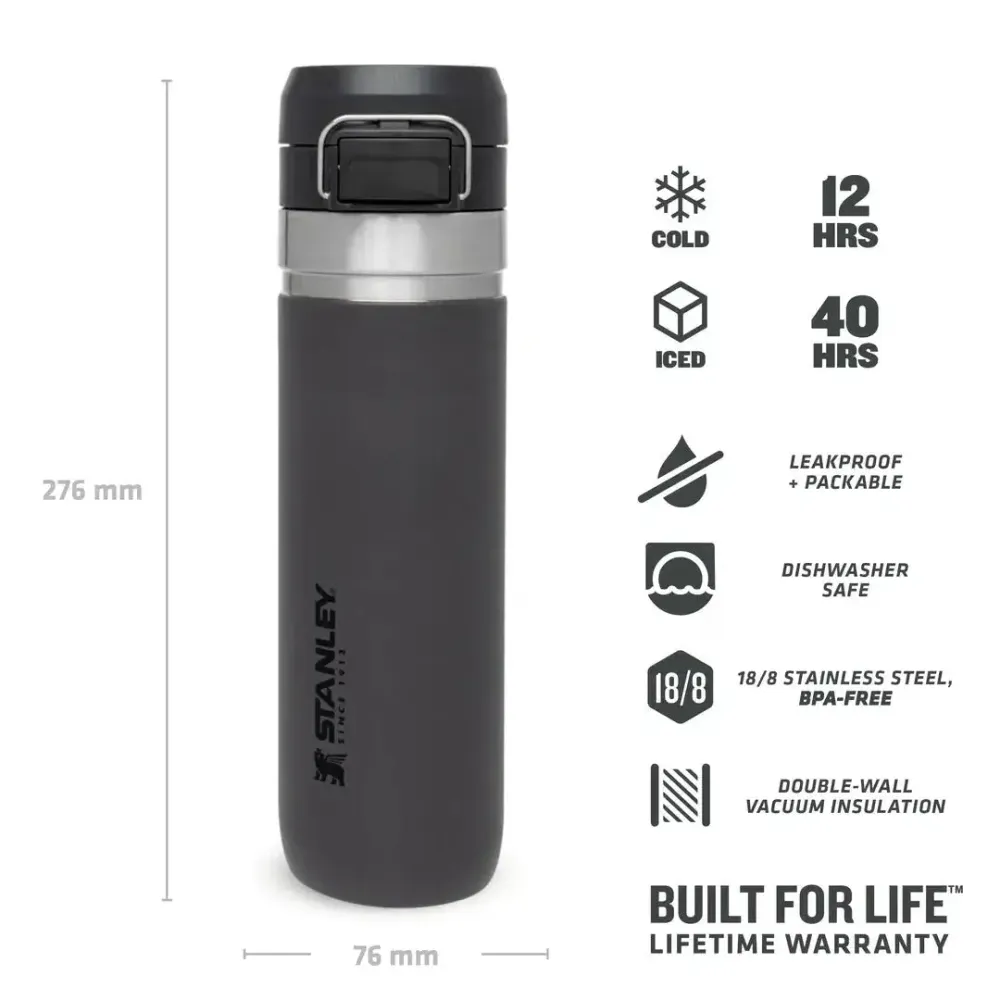 Vízpalack Charcoal 0,7L
