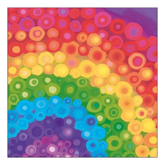 Aquarell Rainbow Red papírszalvéta 33x33 cm 20 db-os